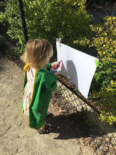 child painting
