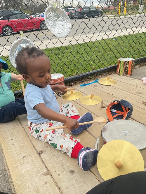 gentle drumming