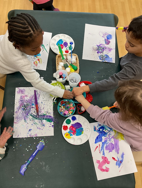 creating art wiyth paint