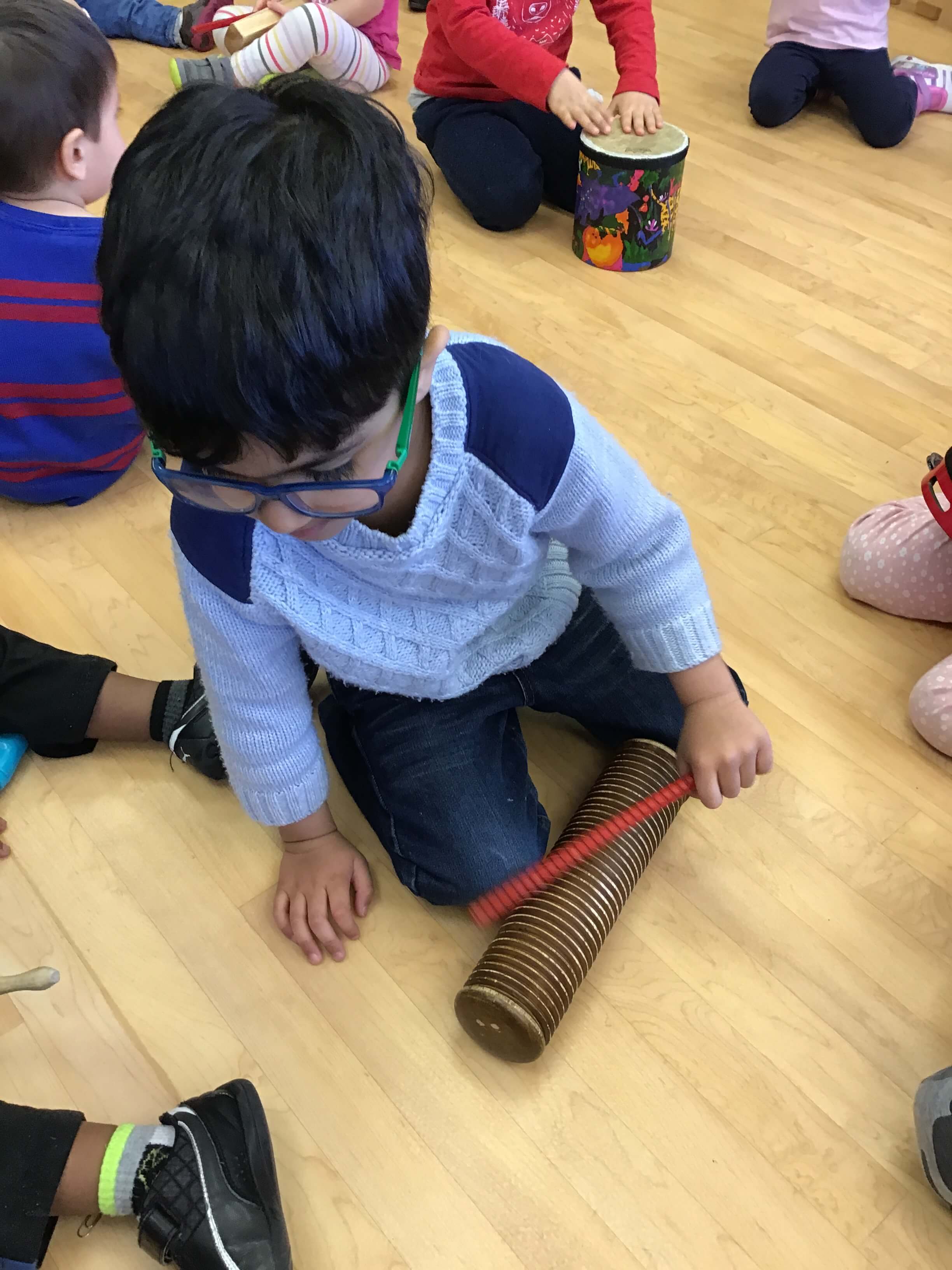 playing musical intruments