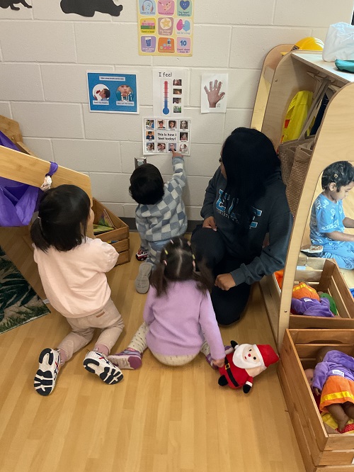 observing the calm down wall