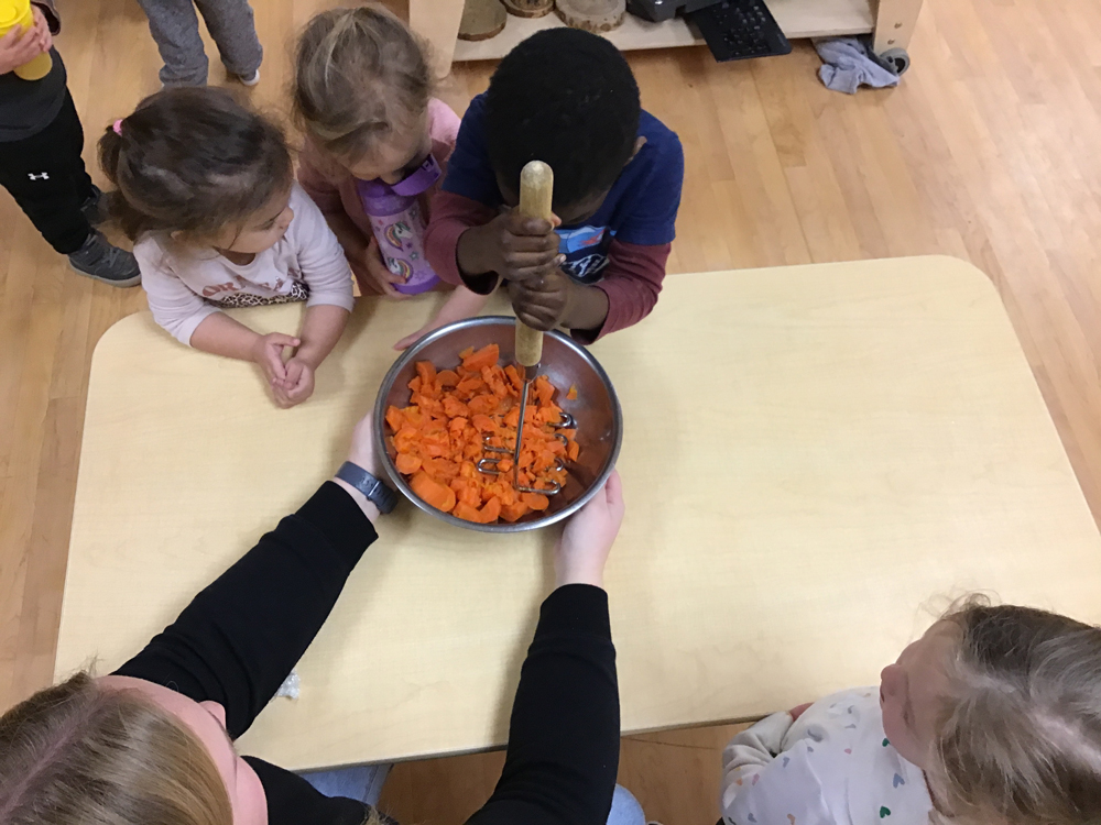 class making baby food